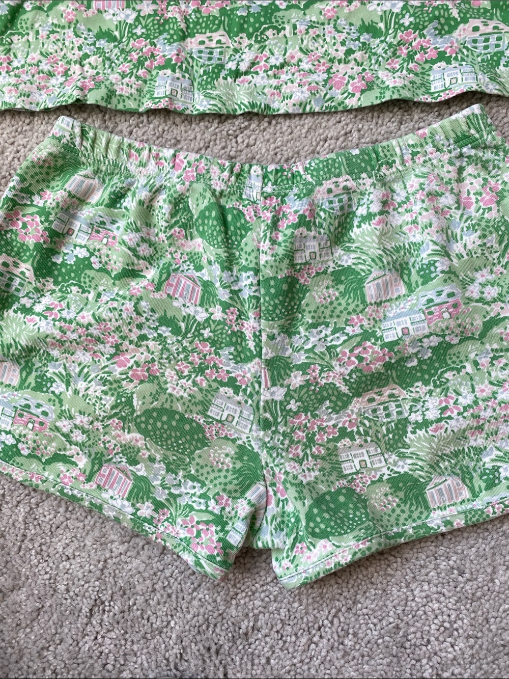 The Beaufort Bonnet Company Matching Set size 6 Rare Belmont Blooms Print - Picture 4 of 8